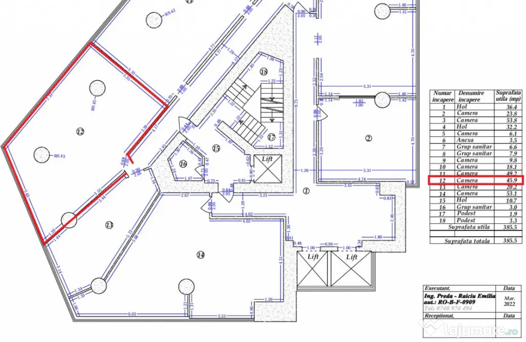 Spatiu de birouri | Vitan Center | Utilitati incluse | 46mp