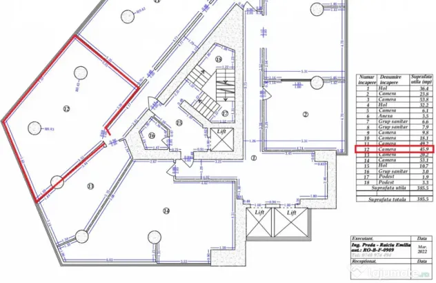 Spatiu de birouri | Vitan Center | Utilitati incluse | 46mp