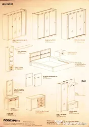 Vând set mobilier dormitor Mobexpert – gama Cuir / Natural Emotion