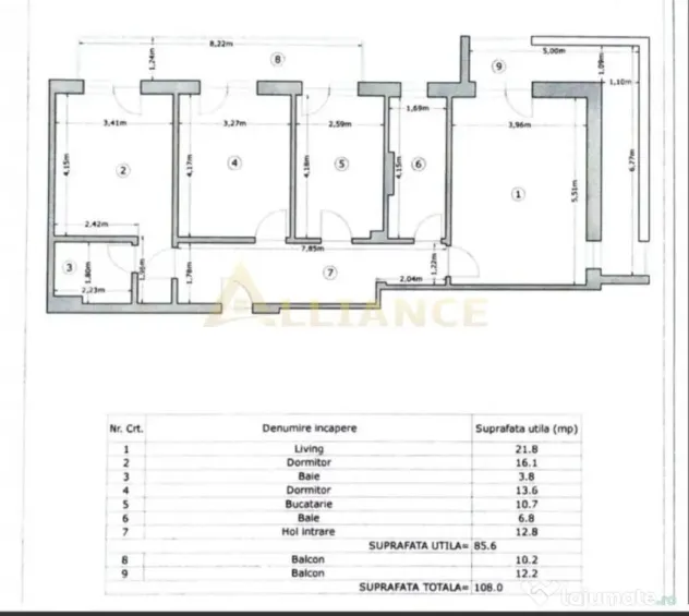 3 CAMERE 2 BAI - GRAND KRISTAL PARCARE - 225.000eur