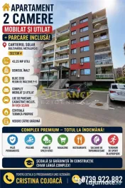 Cartierul Solar Apartament 2 camere Mobilat si Utilat Parc 