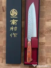 Cuțit Japonez Profesional Santoku - Takamura CHROMAX 
