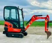 Miniexcavator kubota șenile extensibile 