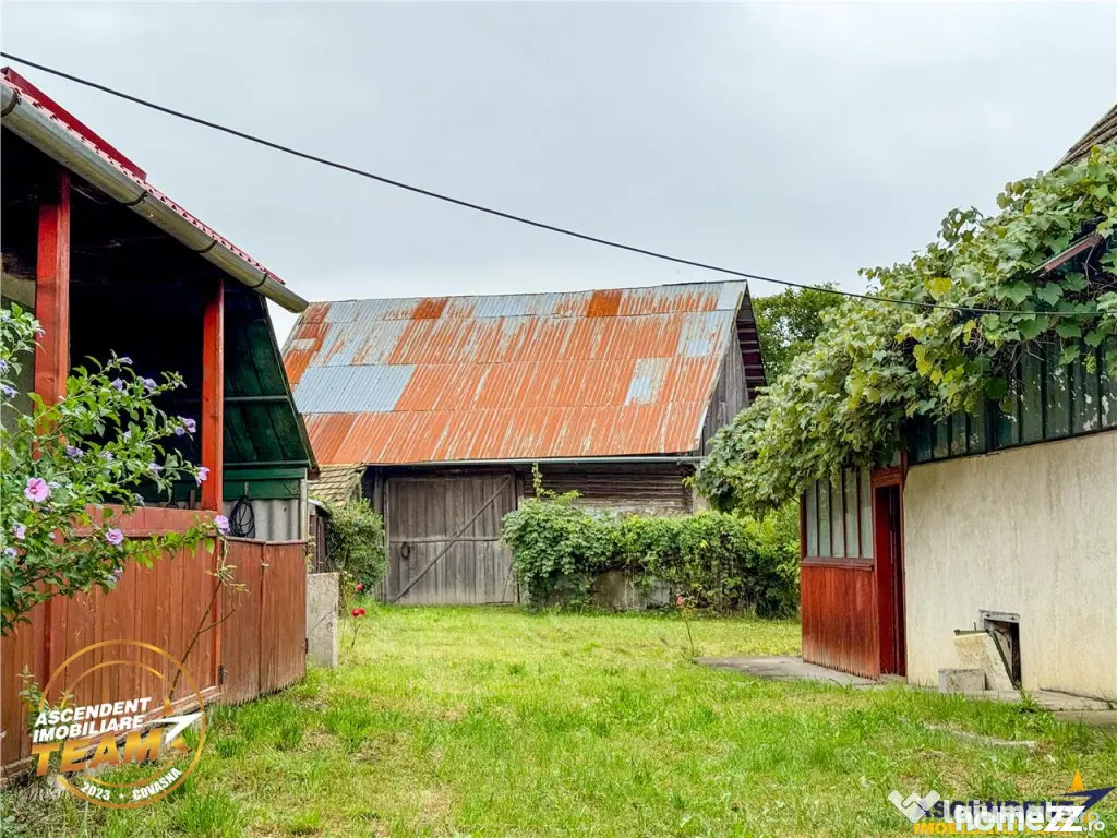 FILM! 2 case,domeniu de 1.660mp, cu atelier,anexe,Lemnia,Co