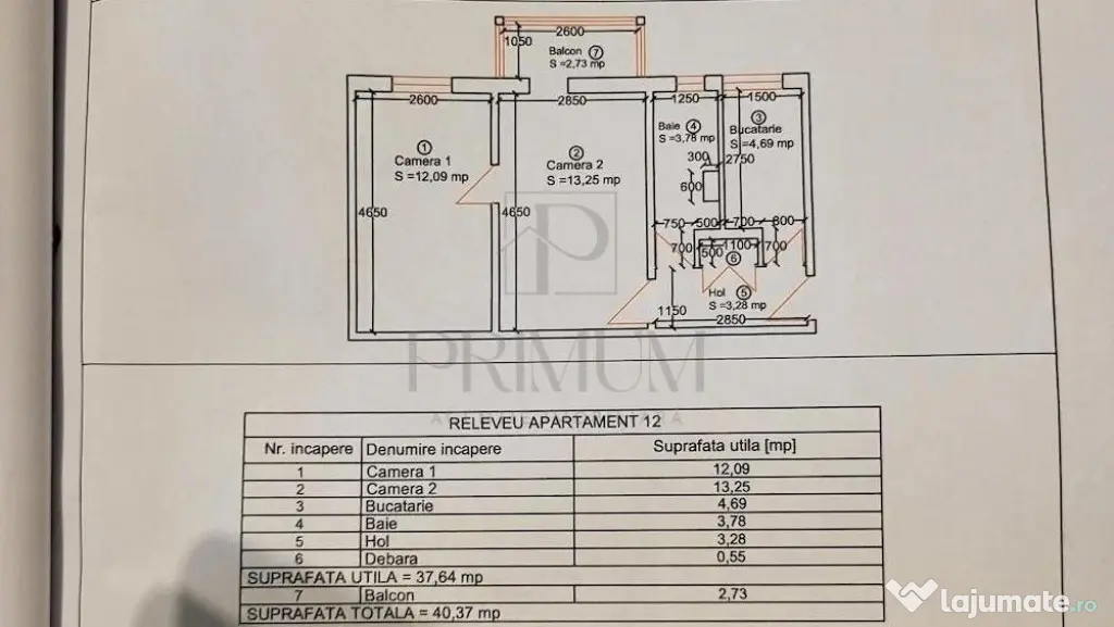 TIPOGRAFILOR - 2 CAMERE - ETAJ 2 - CENTRALA PROPRIE - ZONA E
