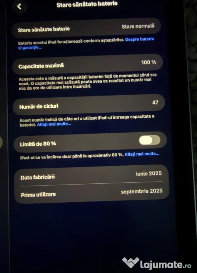 Vând iPad (A16) Wi-Fi 128 GB, culoare Silver