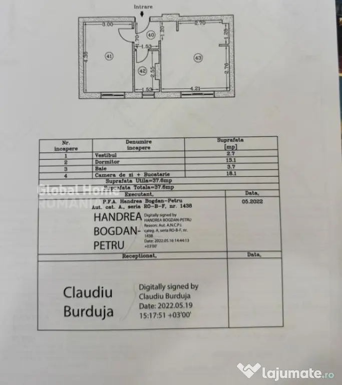 Apartament 2 camere | Gradina 70MP | 1 Loc de Parcare Inclus