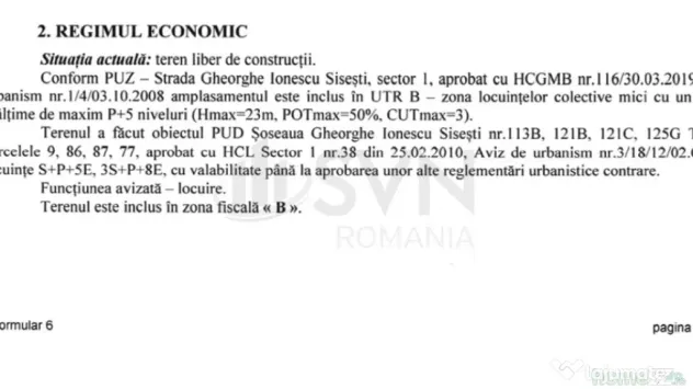 Teren Baneasa constructii 522