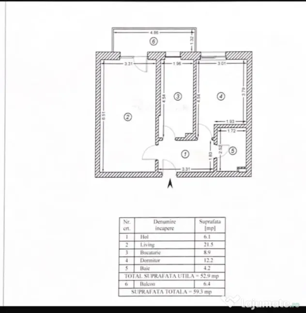 Oferta apartament 2 camere decomandat | 59 mp | lângă metrou Berceni | IMGB2| Popesti