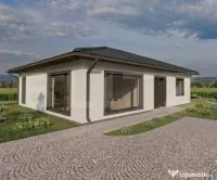 Casa Moderna pe Parter La cheie 125 mp Proiect Exclusiv