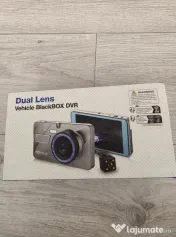 Cameră auto DVR Dual Lens Blackbox – nouă, sigilată, cu cutie