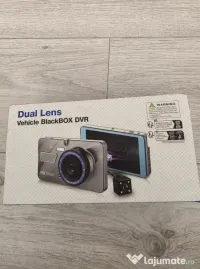 Cameră auto DVR Dual Lens Blackbox – nouă, sigilată, cu cutie