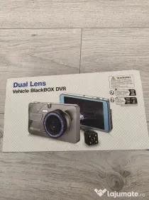 Cameră auto DVR Dual Lens Blackbox – nouă, sigilată, cu cutie