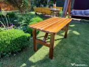 Set de grădină din lemn foarte rezistent, făcut la comandă. 
