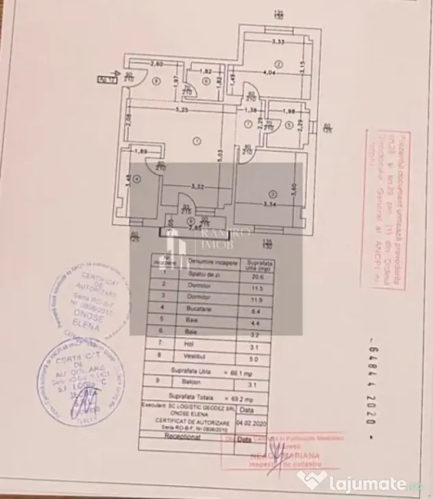 Apartament 3 camere Luica / Soseaua Giurgiului / Pogoanele/