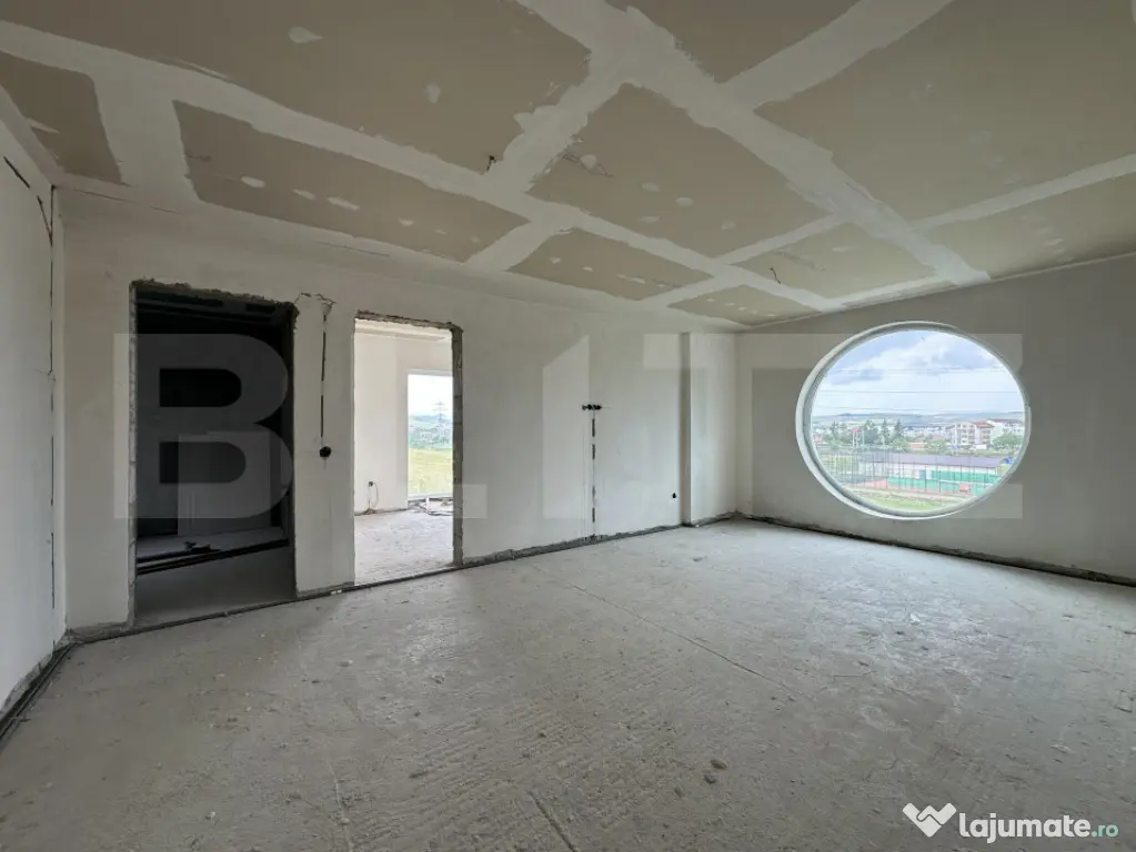 EXCLUSIV: Casă modernă, terasă panoramică, teren 500 mp,