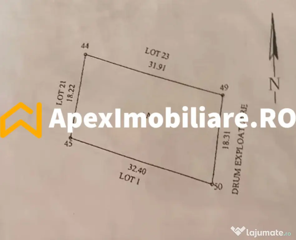 Teren intravilan de vanzare Rahova București | ApexImobilia