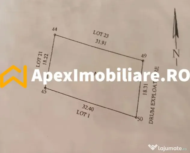 Teren intravilan de vanzare Rahova București | ApexImobilia