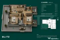 Apartament 3 camere / Gradina Impresionanta/ Ansamblu nZEB /