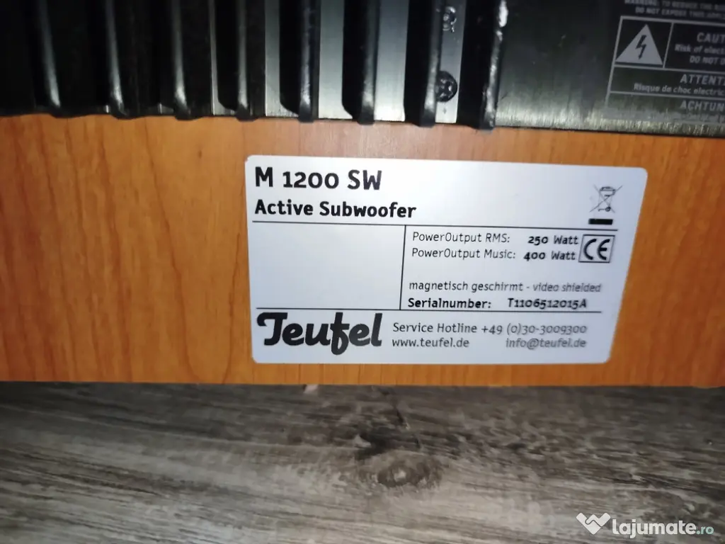 VAND sistem audio Klipsch HD Theater 500+statie denon avr2801+boxe klipsch F1sinergy+subwoofer teufel M1200SW