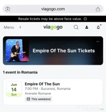 Bilet concert Empire of the Sun - Arenele Romane București