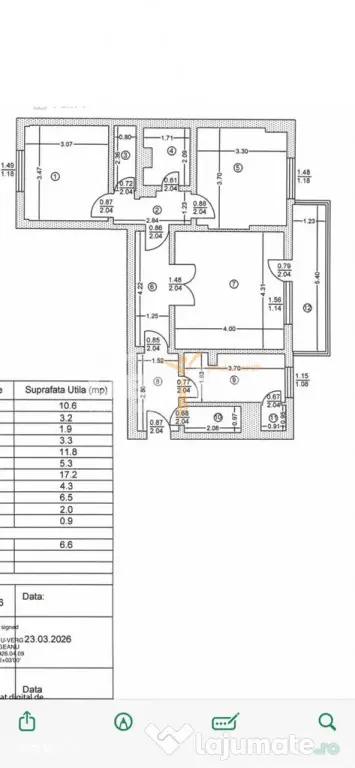 Apartament 3 camere | 74 mp utili | AFI Cotroceni | Metrou l