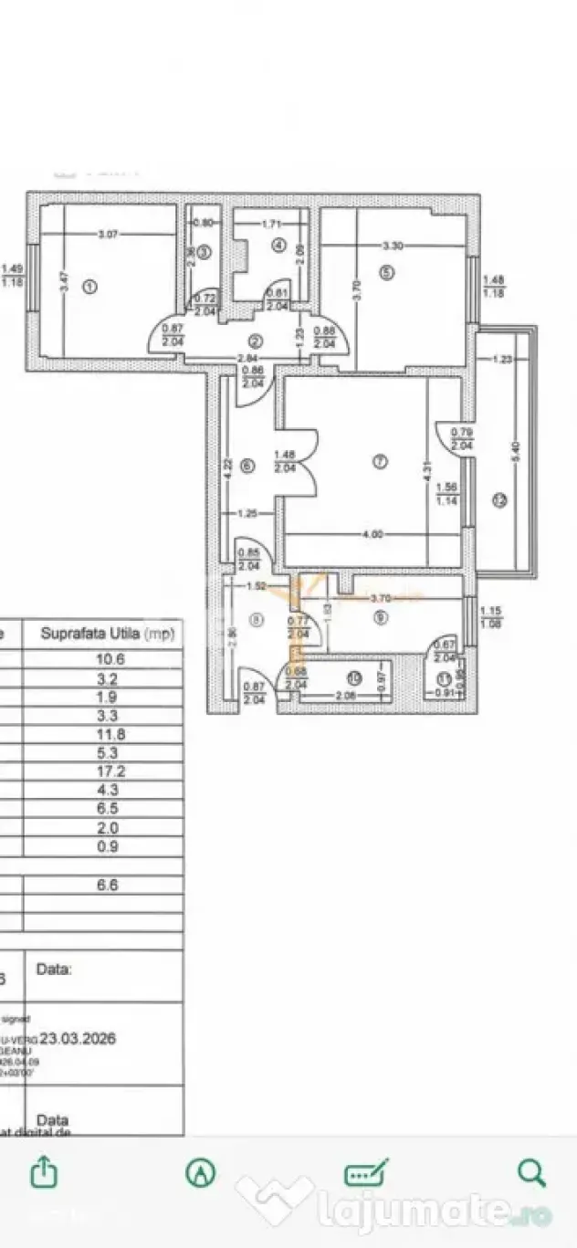 Apartament 3 camere | 74 mp utili | AFI Cotroceni | Metrou l