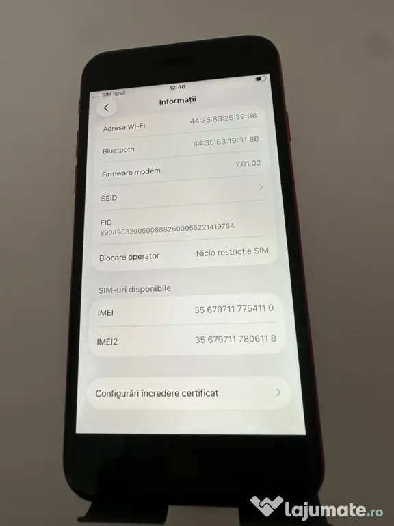 iPhone SE (2020) 128GB (PRODUCT) Red