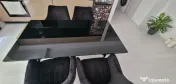 Masa dinning sticla extensibila