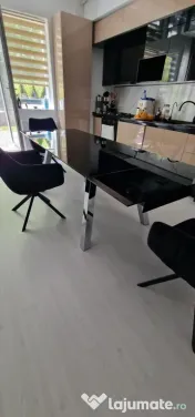 Masa dinning sticla extensibila