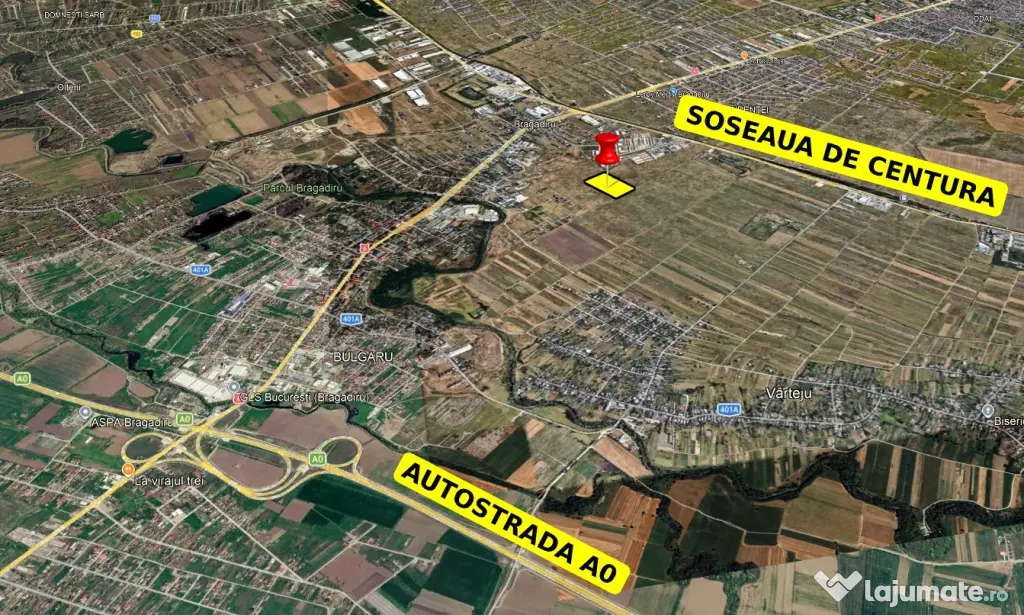Loturi Teren Industrial Bragadiru – langa Centura București - 55EUR/mp