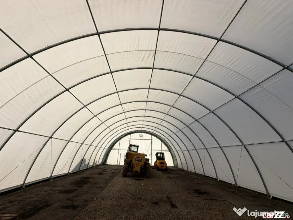 Cort industrial de depozitare – schelet metalic pentru corturi agricole /utilaje