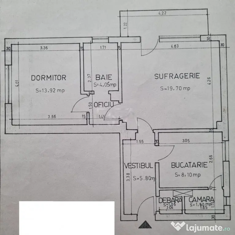 2 camere Colentina, et. 2, an 1986, 61 mp