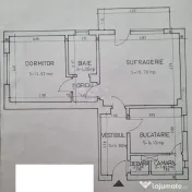 2 camere Colentina, et. 2, an 1986, 61 mp 