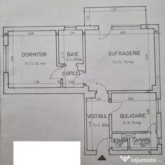 2 camere Colentina, et. 2, an 1986, 61 mp