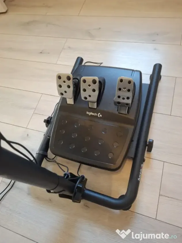 Pachet Logitech G29 (Volan + Pedale) + Suport/Stand Metalic Huzaro – Ca nou
