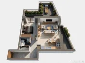 APARTAMENT CU TERASA GENEROASA SI VEDERE CATRE LAC! 