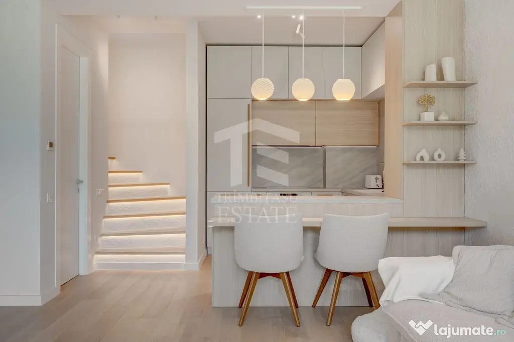 Duplex mobilat utilat,gradina, Tunari parc