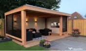 Foișor gradina, pergola, terasa lemn masiv, urgen 