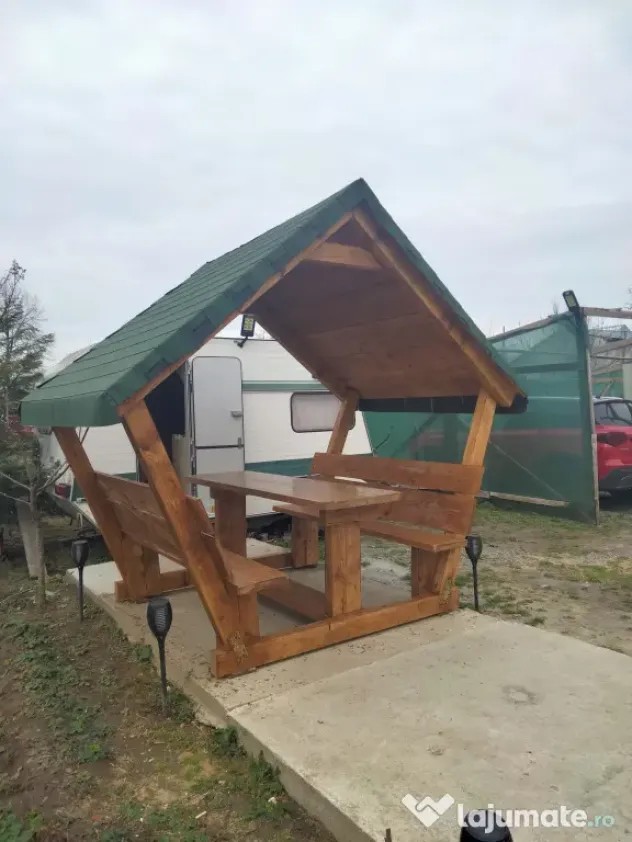 Foișor gradina, pergola, terasa lemn masiv, urgen
