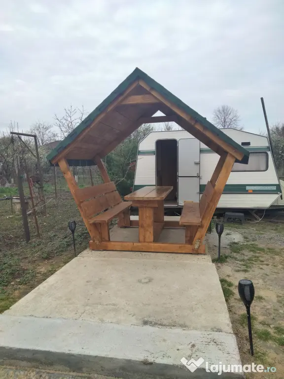 Foișor gradina, pergola, terasa lemn masiv, urgen