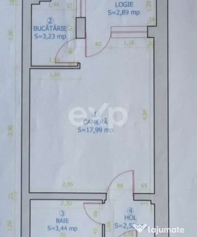 Garsoniera 31 mp Zona Grivitei – Mihai Viteazul. 64900 eu