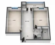 Apartament 2 camere decomandate, potențial excelent, zona