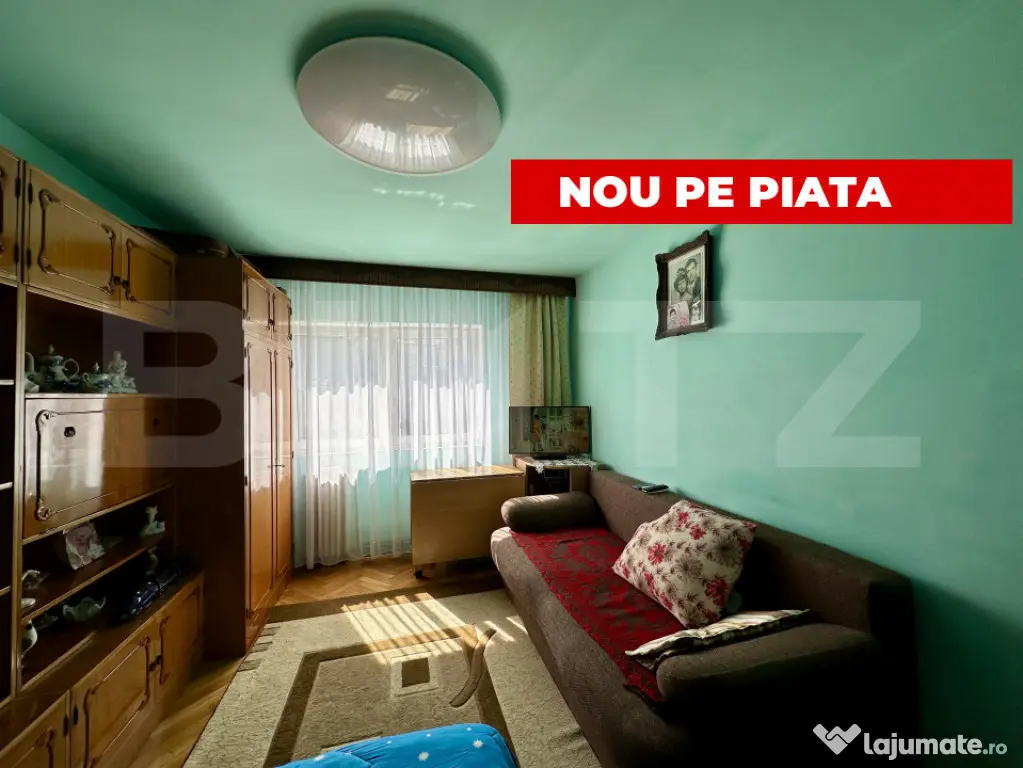 Apartament 2 camere decomandate, potențial excelent, zona
