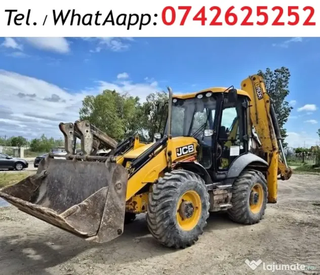 Buldoexcavator JCB 3CX an 2013, AC, cupa multifunctionala, stare perfecta