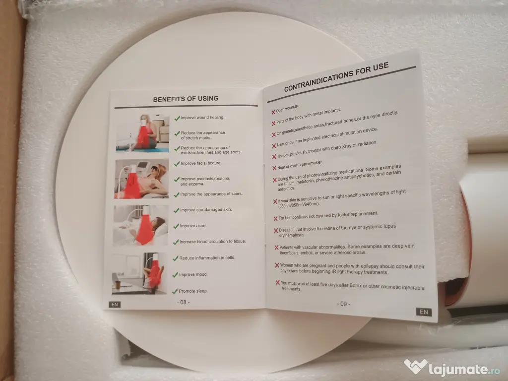 lampa podea terapie infrarosu