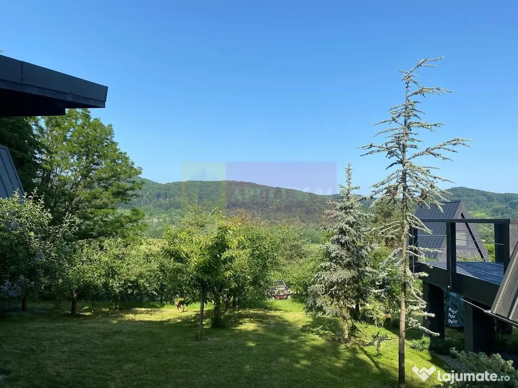 Cabane A frame + Teren 6000 mp | Proprietate deosebita, NOU