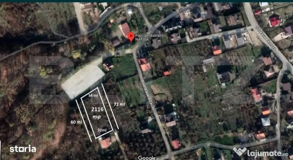 Oportunitate Teren intravilan 2346 mp Iasi langa Parcul Nati