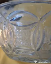 Bol fructiera, cristal Bohemia 