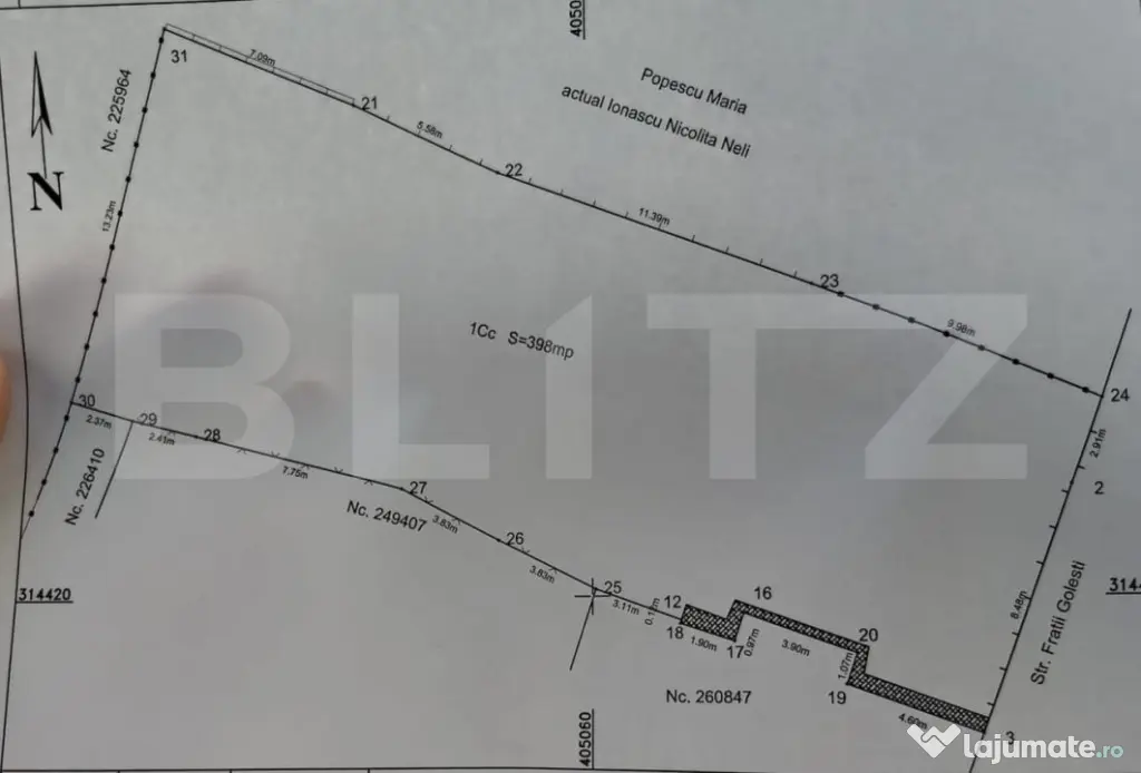 Teren 398mp, zona Piata Mare